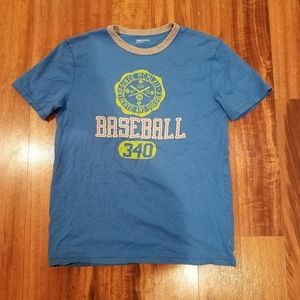 Boys blue Gap baseball tee size 12.